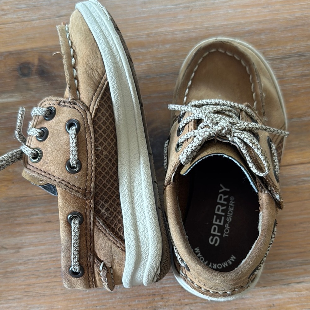 Sperry Brown Moccasins Slip-Resistant Leather